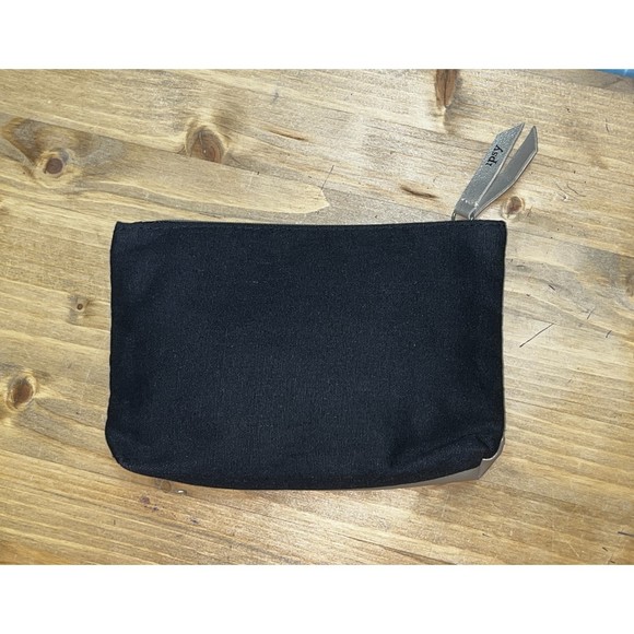 IPSY Glam Black Gold Eyelashes Cosmetic Makeup Travel Office Car Zip Bag Pouch - Picture 3 of 5